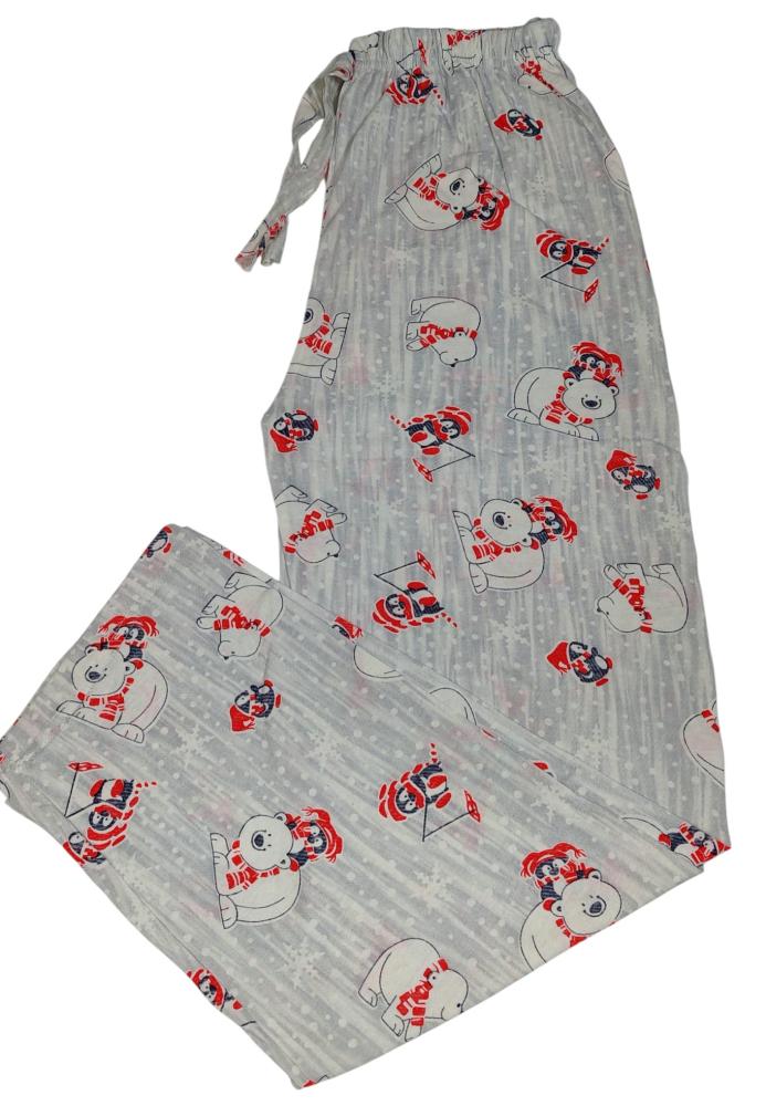 Pantaloni pijama dama Craciun,Culoare Gri,Engros